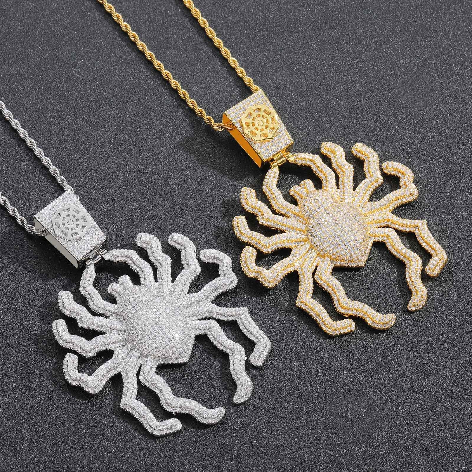 18K Gold Spider pendant