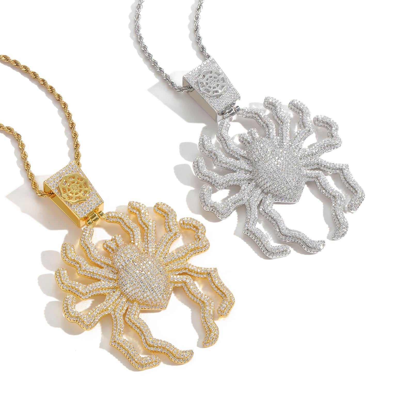 18K Gold Spider pendant