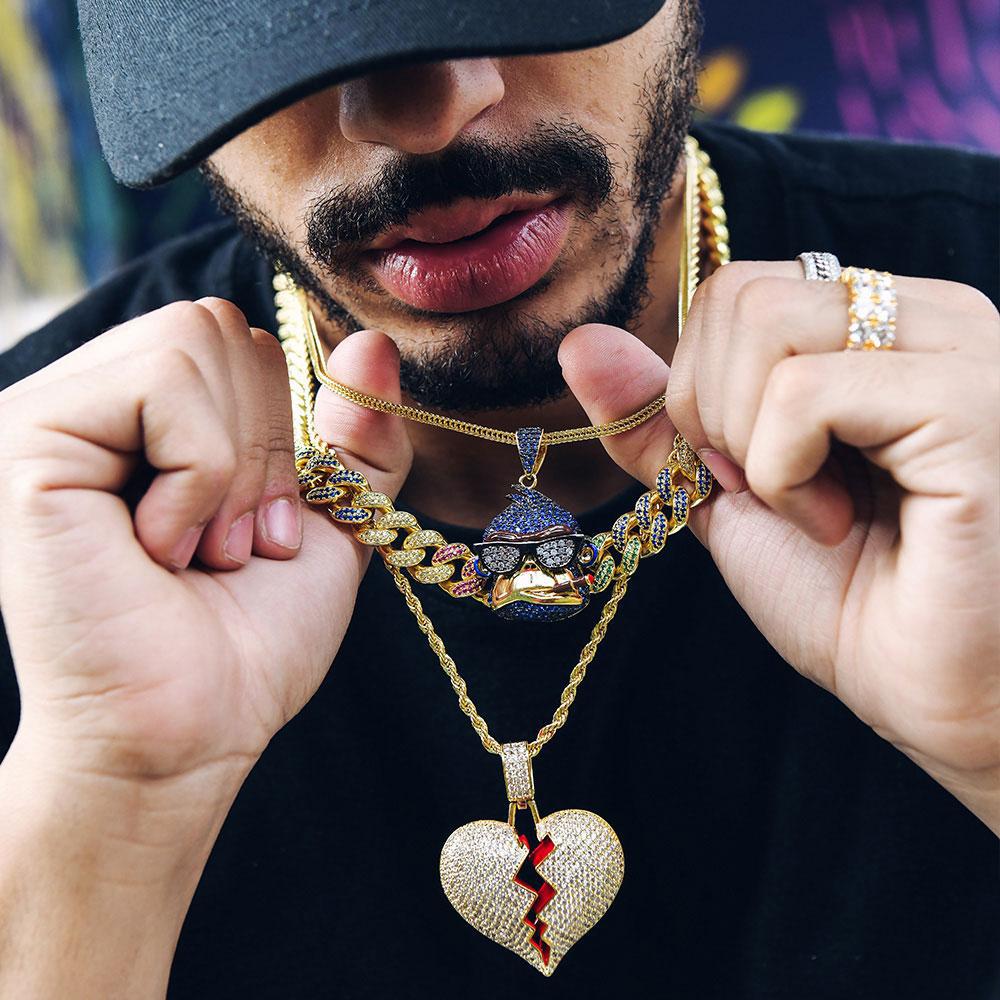 broken heart chain iced out