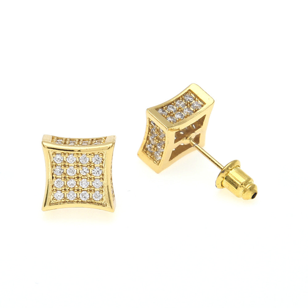 hip hop bling earrings