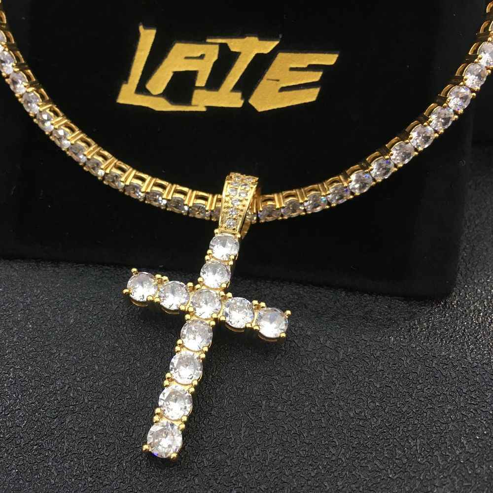 mens diamond cross