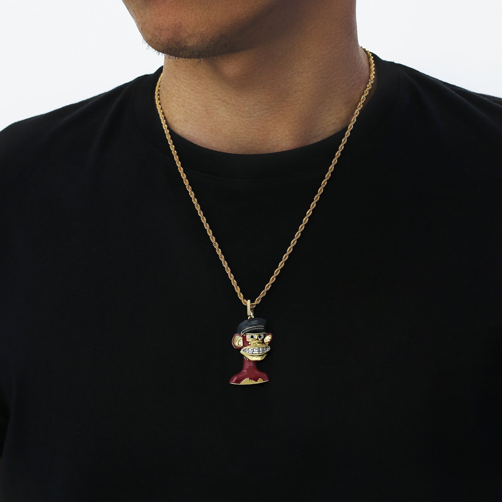 mens gold and diamond pendants