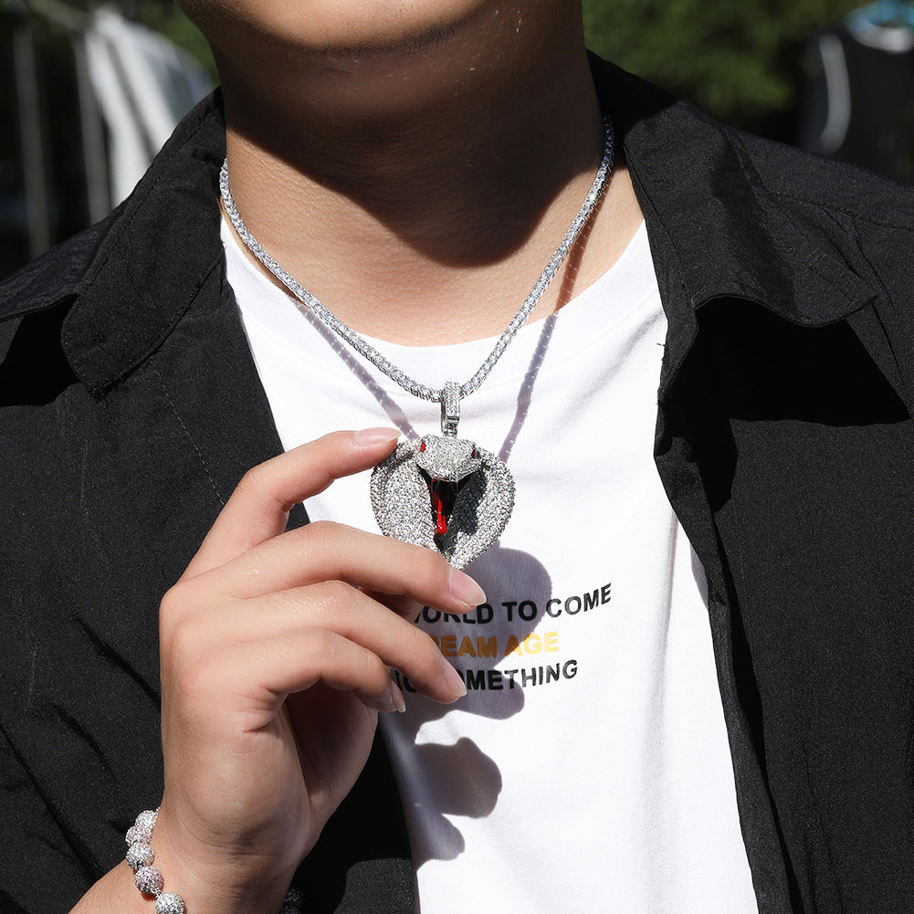 silver cobra pendant