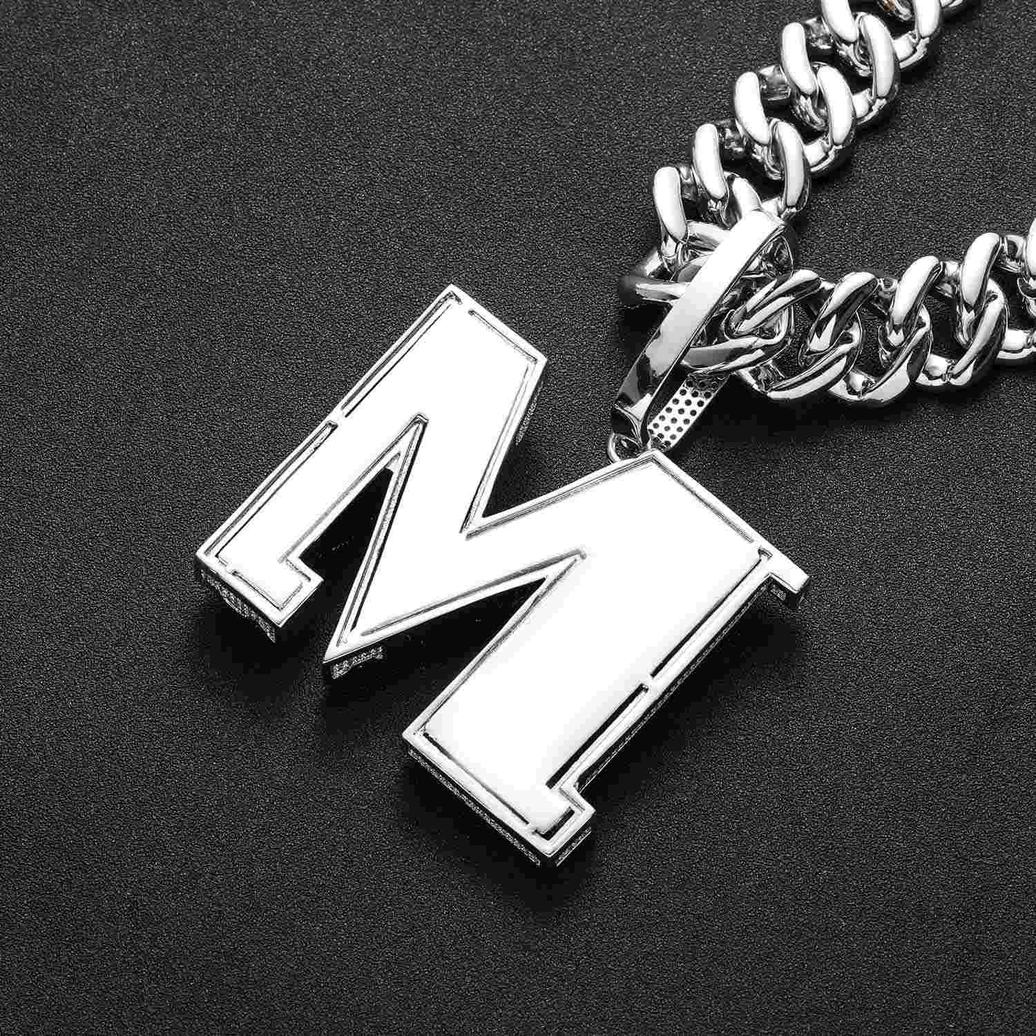 miami cuban link chain with pendant