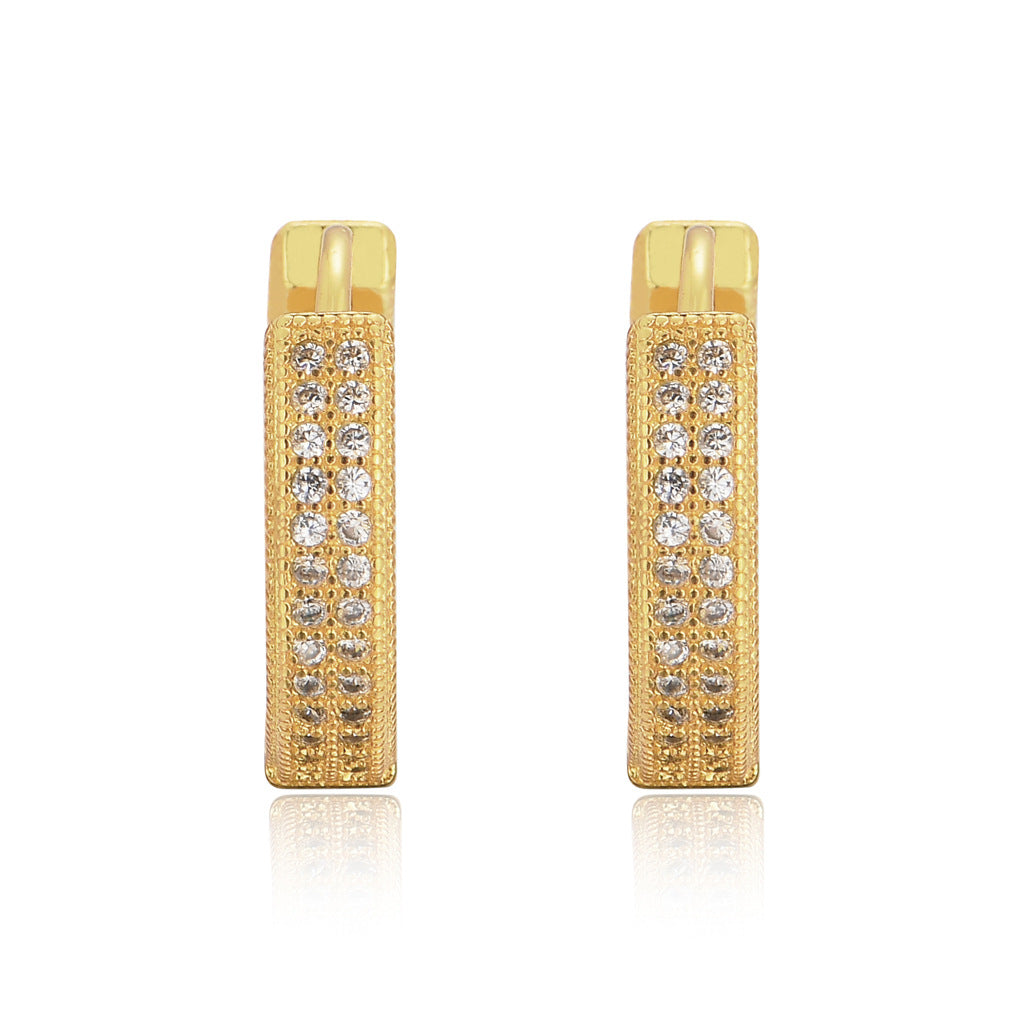 gold round hoop earrings