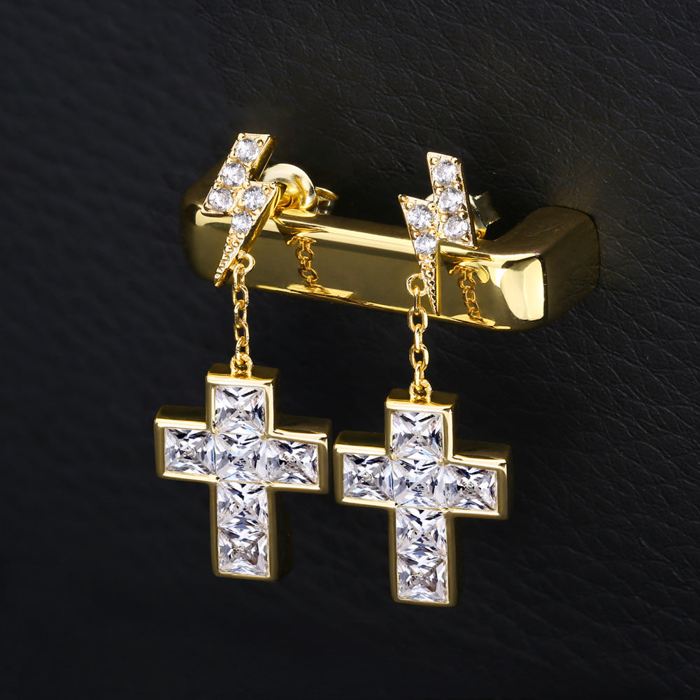 iced out stud earrings