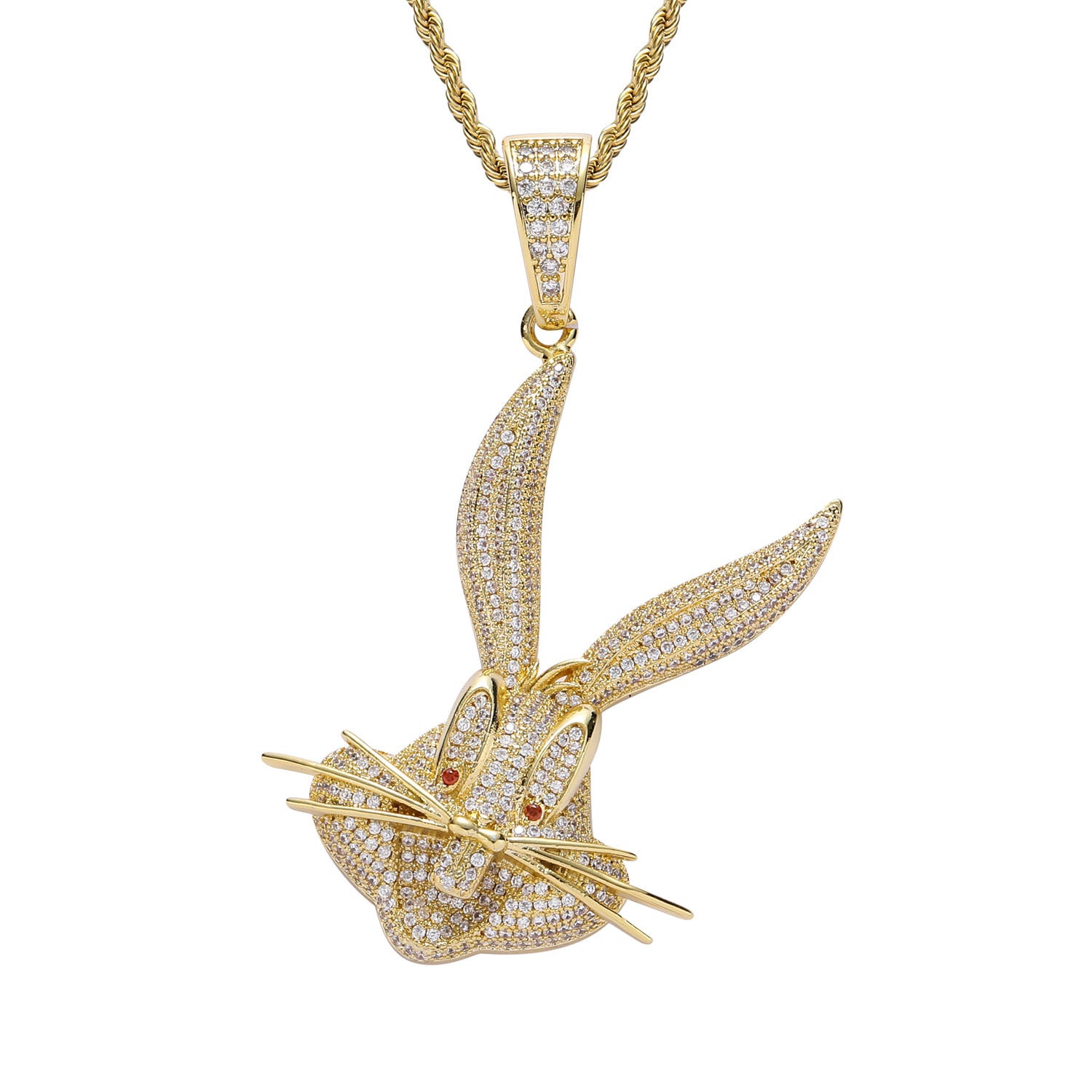gold rabbit pendant