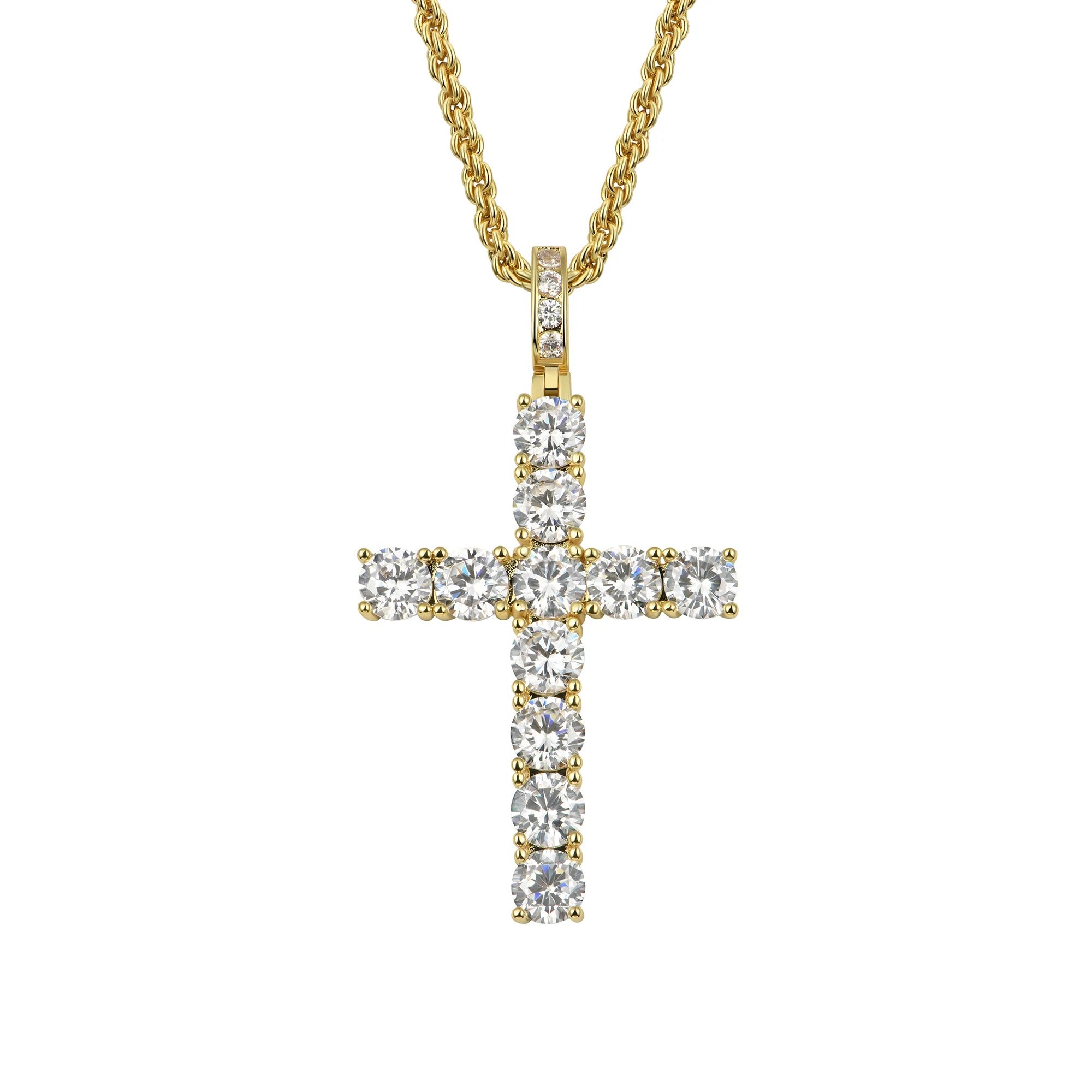Cross pendant necklace men