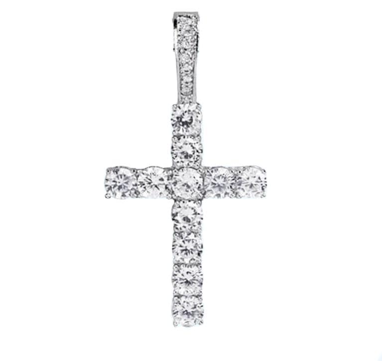 mens diamond cross chain