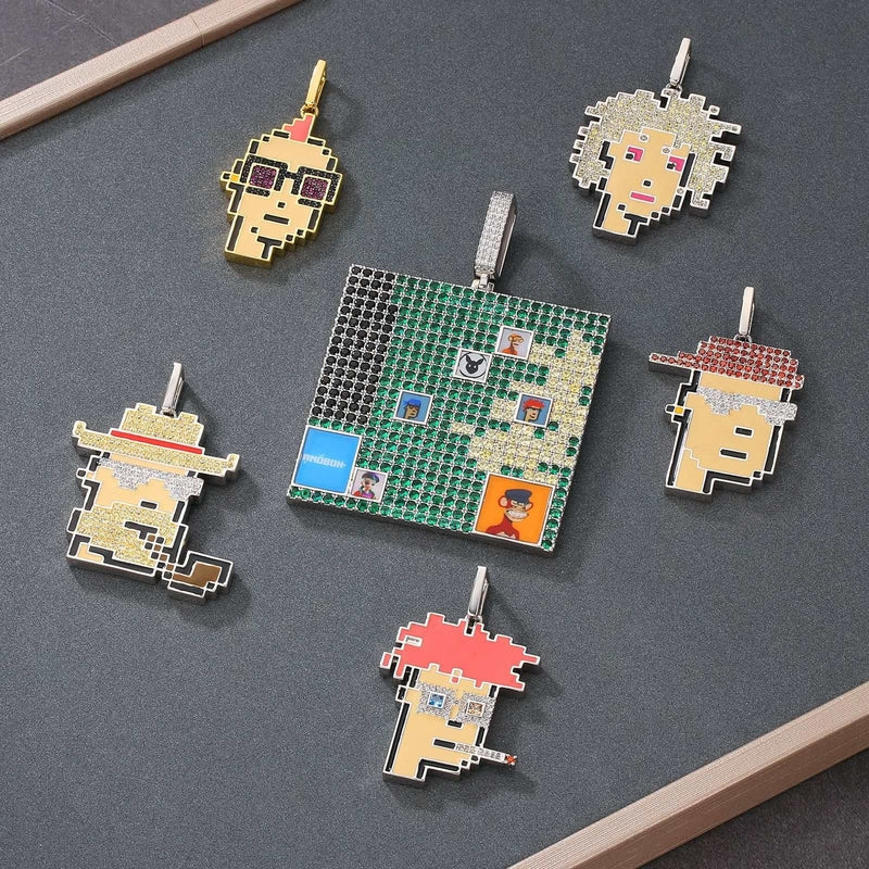crypto punk pendant