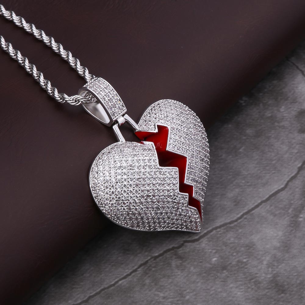 iced broken heart chain