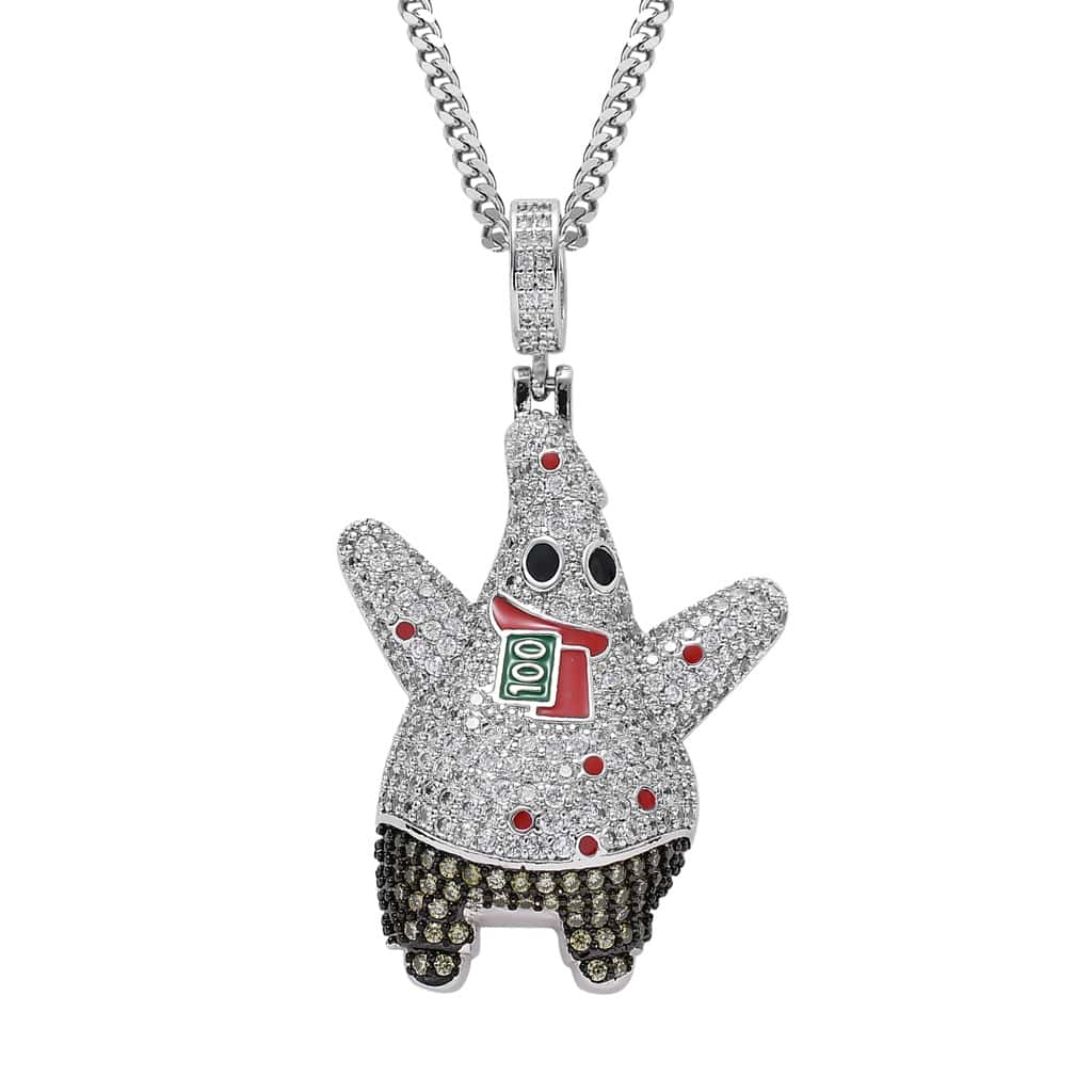 spongebob pendant gold