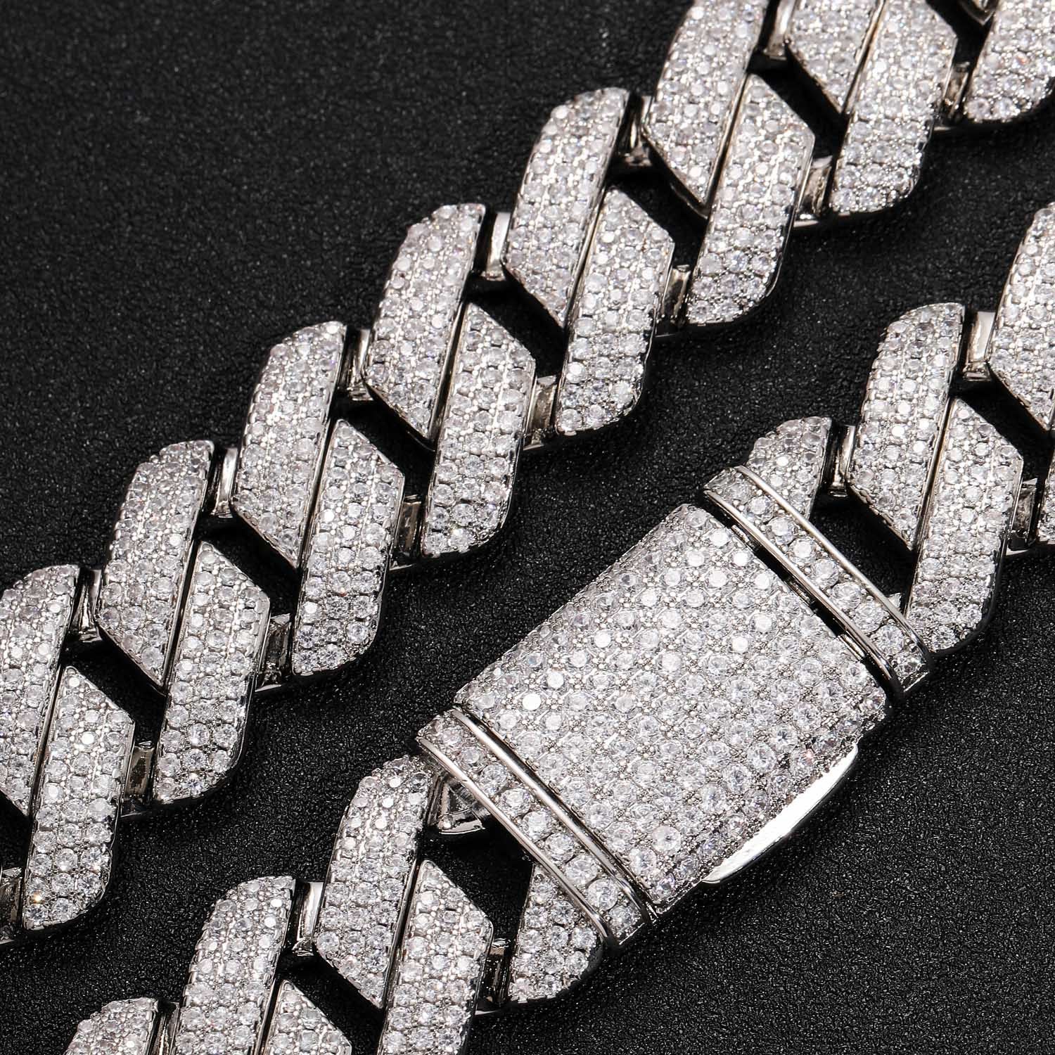moissanite cuban bracelet