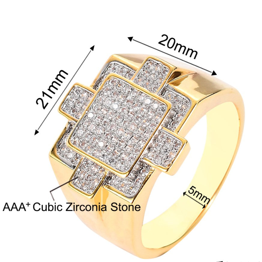 casual geometric ring