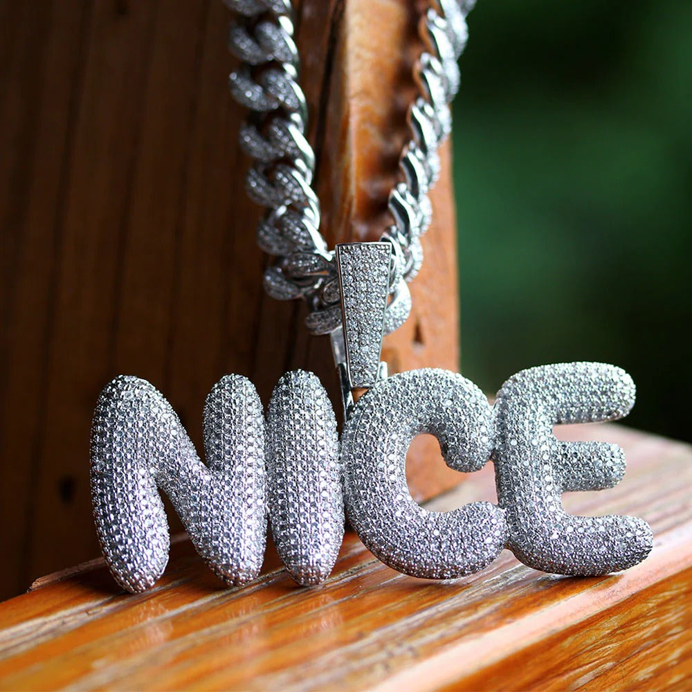 custom diamond name necklace