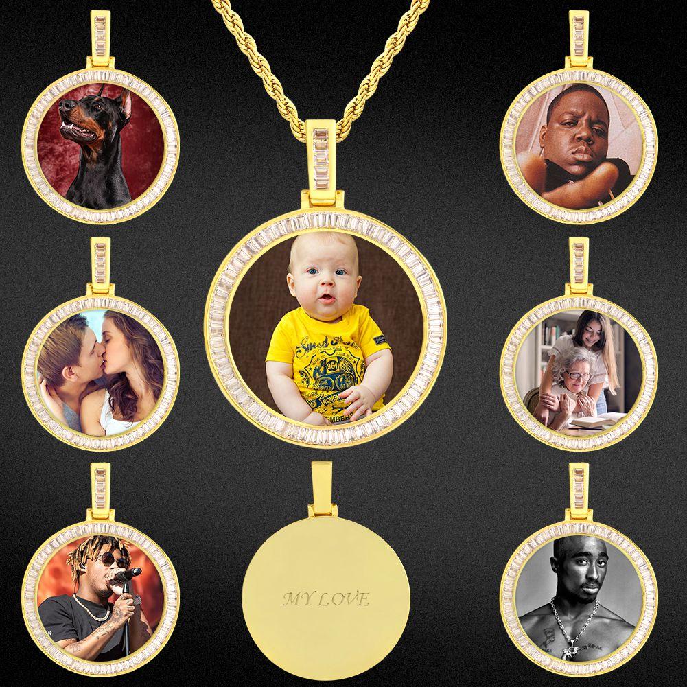 gold picture pendant