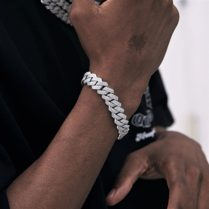 cuban chain bracelet silver