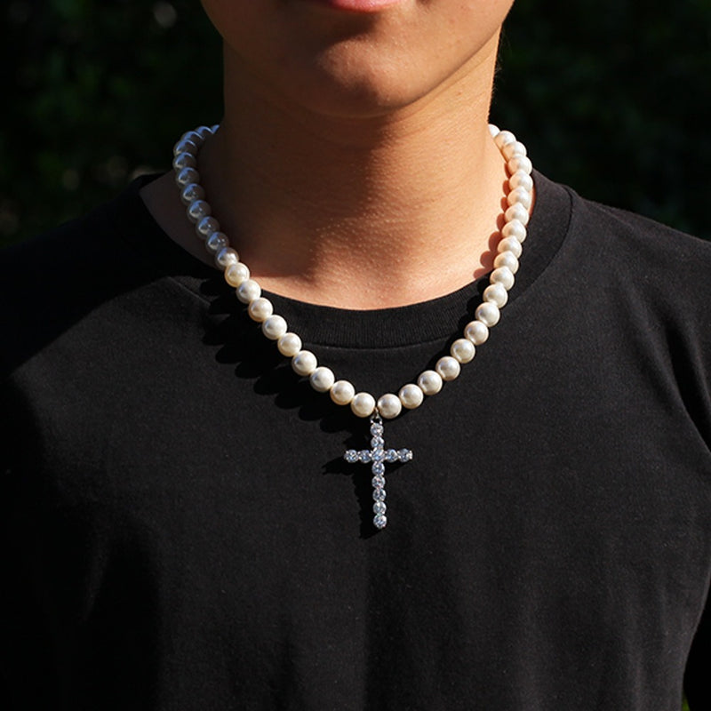 pearl cross jewelry