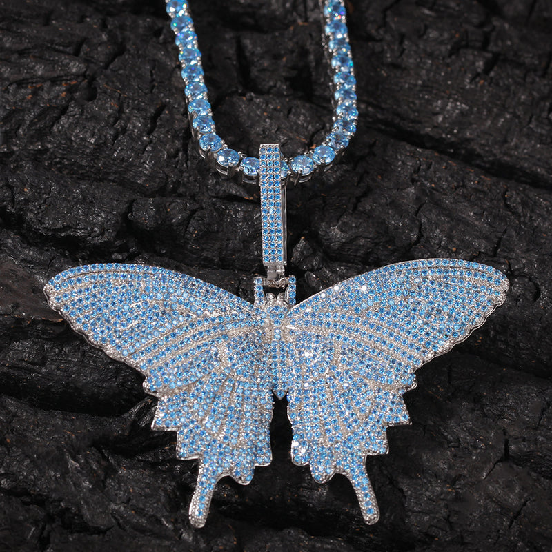 butterfly pendant chain