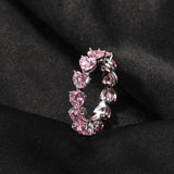 garnet diamond ring