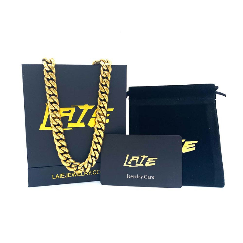 The Stunning Line II® - 12mm Stainless Steel Chain for Men