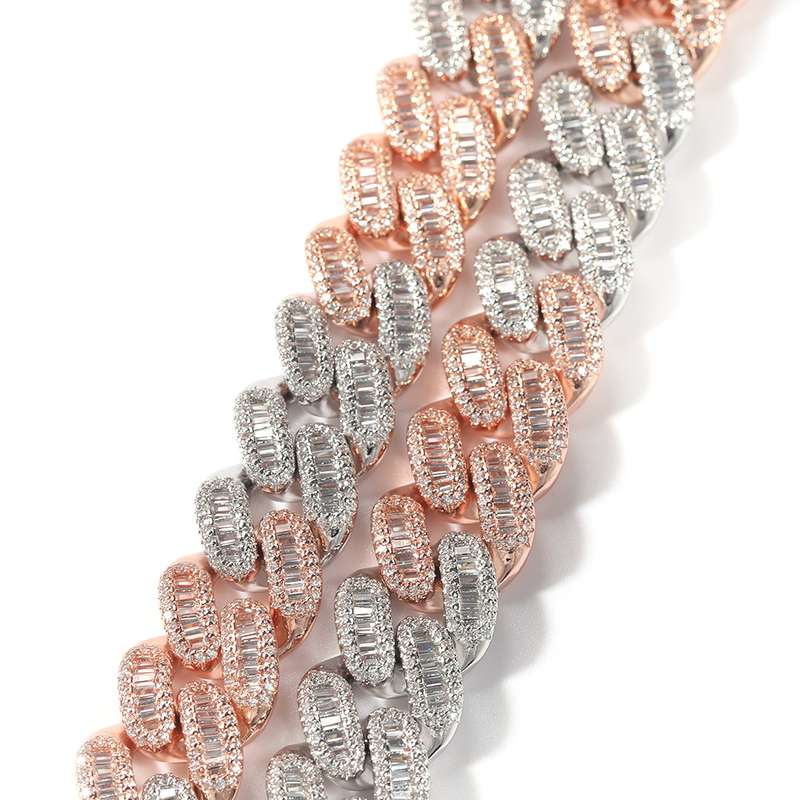 14k rose gold cuban link chain