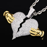 iced out heart chain