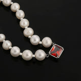 8mm Pearl Beaded Necklace