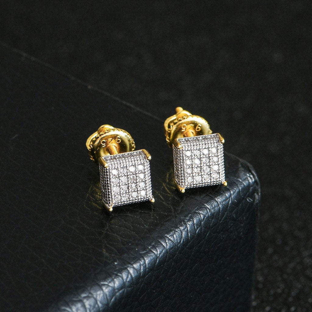 The Victory® - Square Pave Stud Earrings