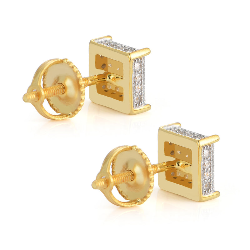 The Victory® - Square Pave Stud Earrings