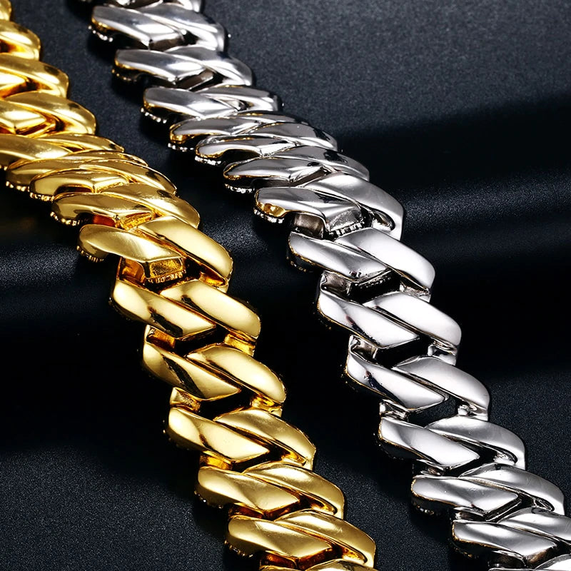 14k diamond cut cuban link chain