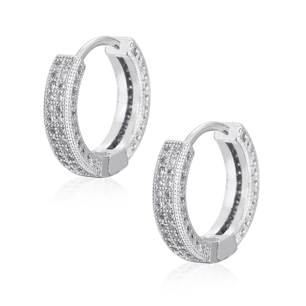 small round hoop earrings