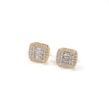iced out clip on earrings