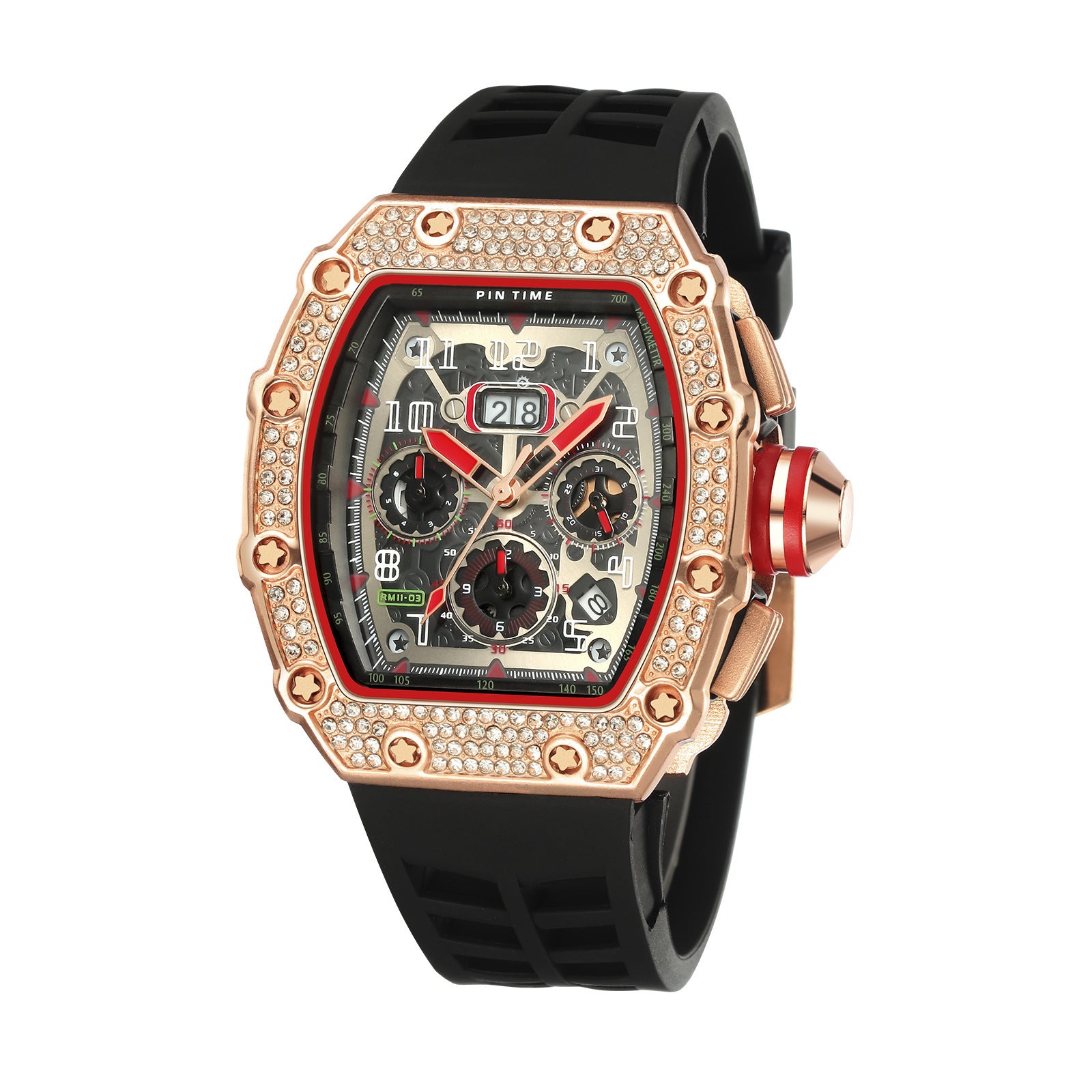 mens hip hop diamond watches