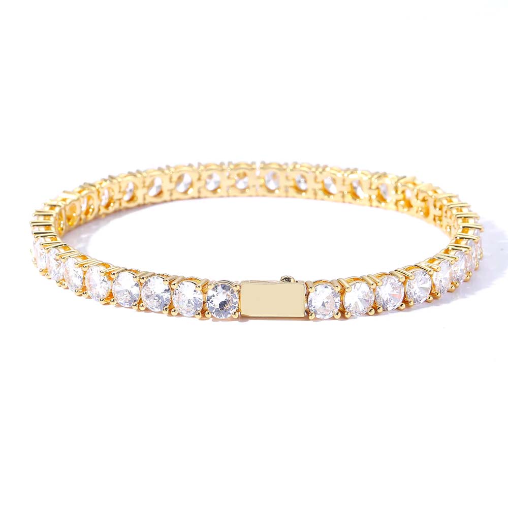 tennis gold bracelets for men