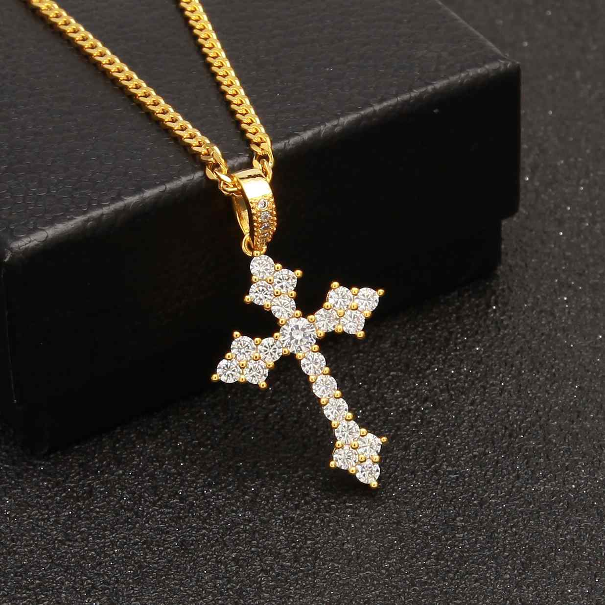 gold cross pendant