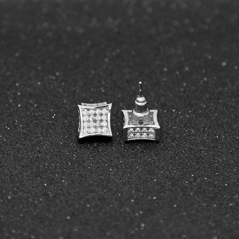 iced out stud earrings