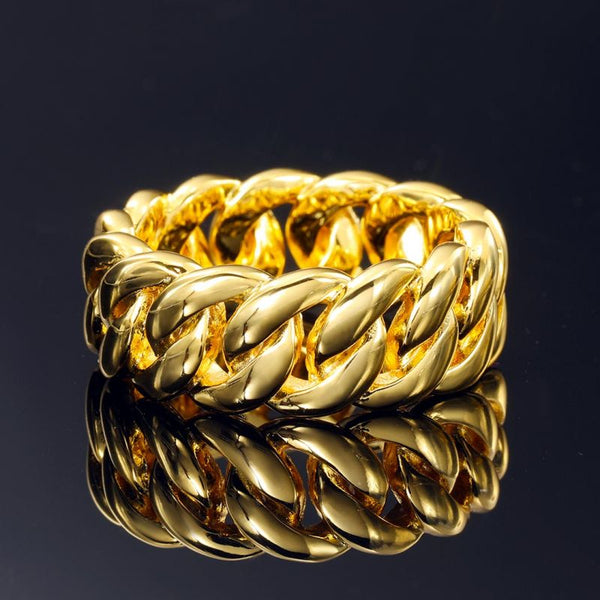 cuban ring gold