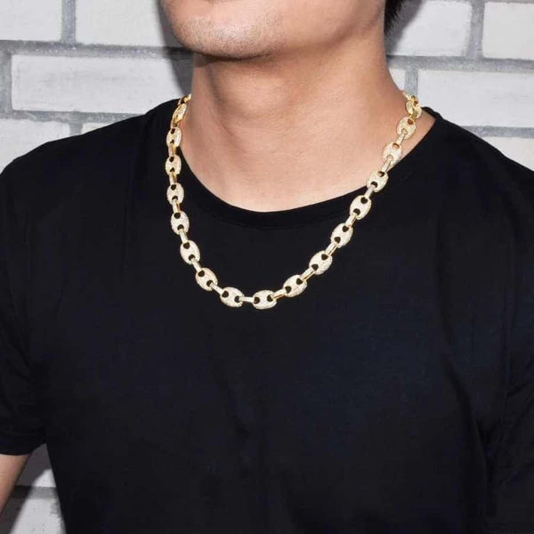 miami cuban link chain 14k solid gold