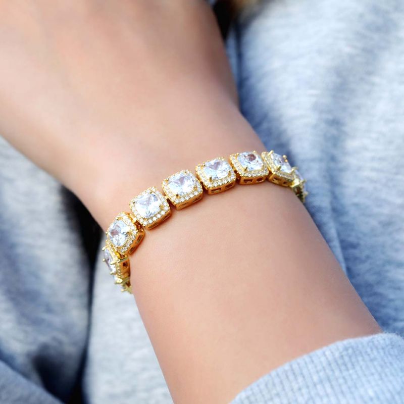 tennis cluster bracelet