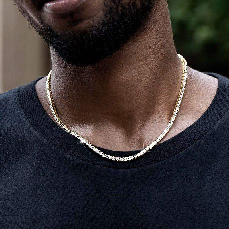Micro diamond tennis necklace Clearance