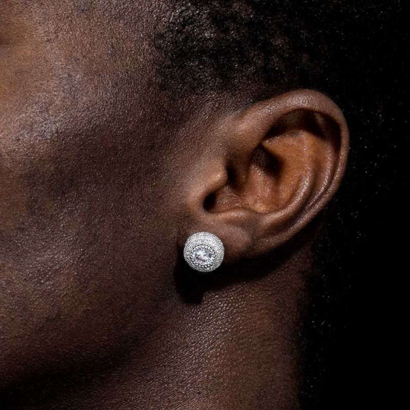 diamond hip hop earrings