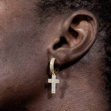 upside down cross earrings