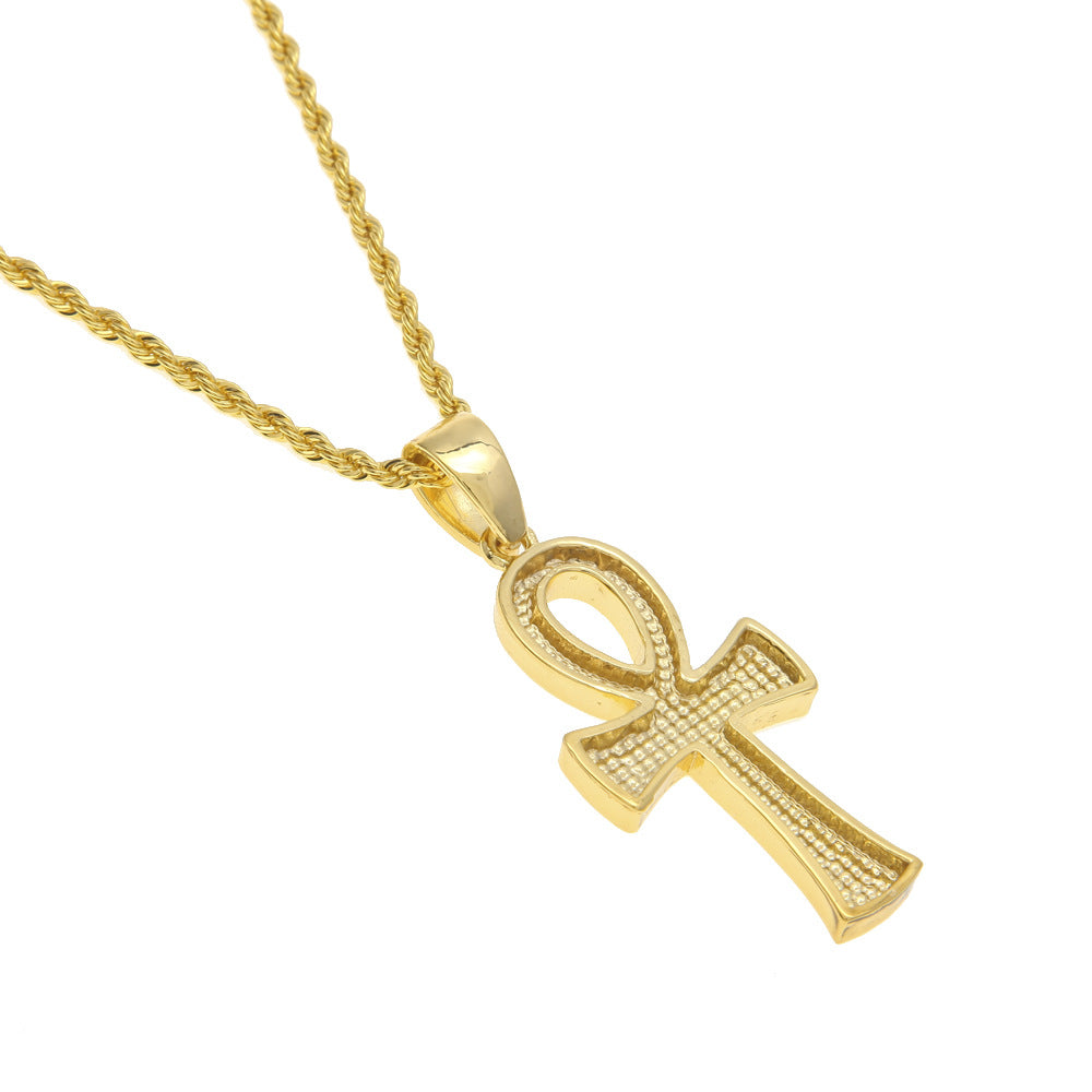 gold ankh charm