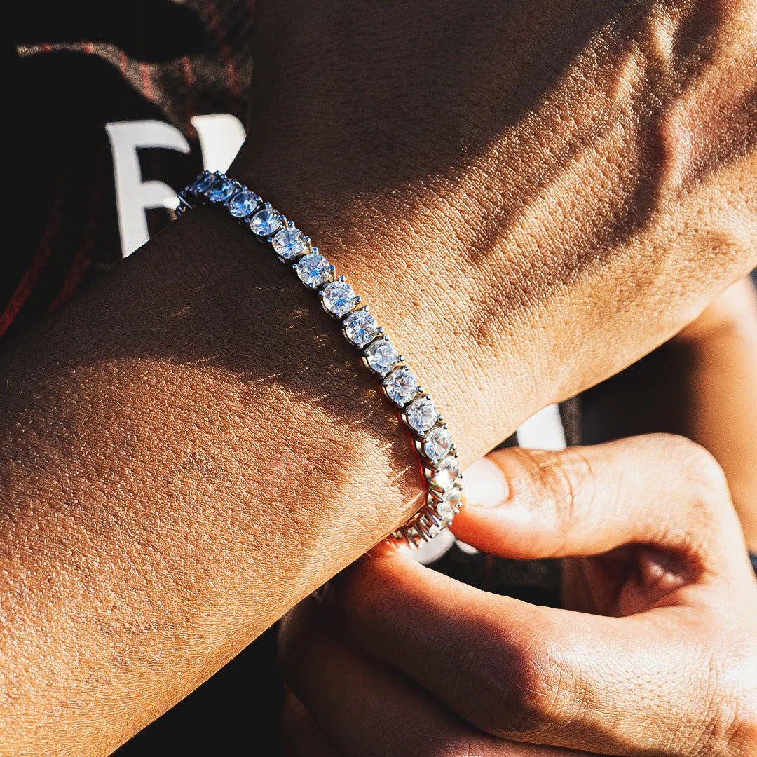 round diamond tennis bracelet