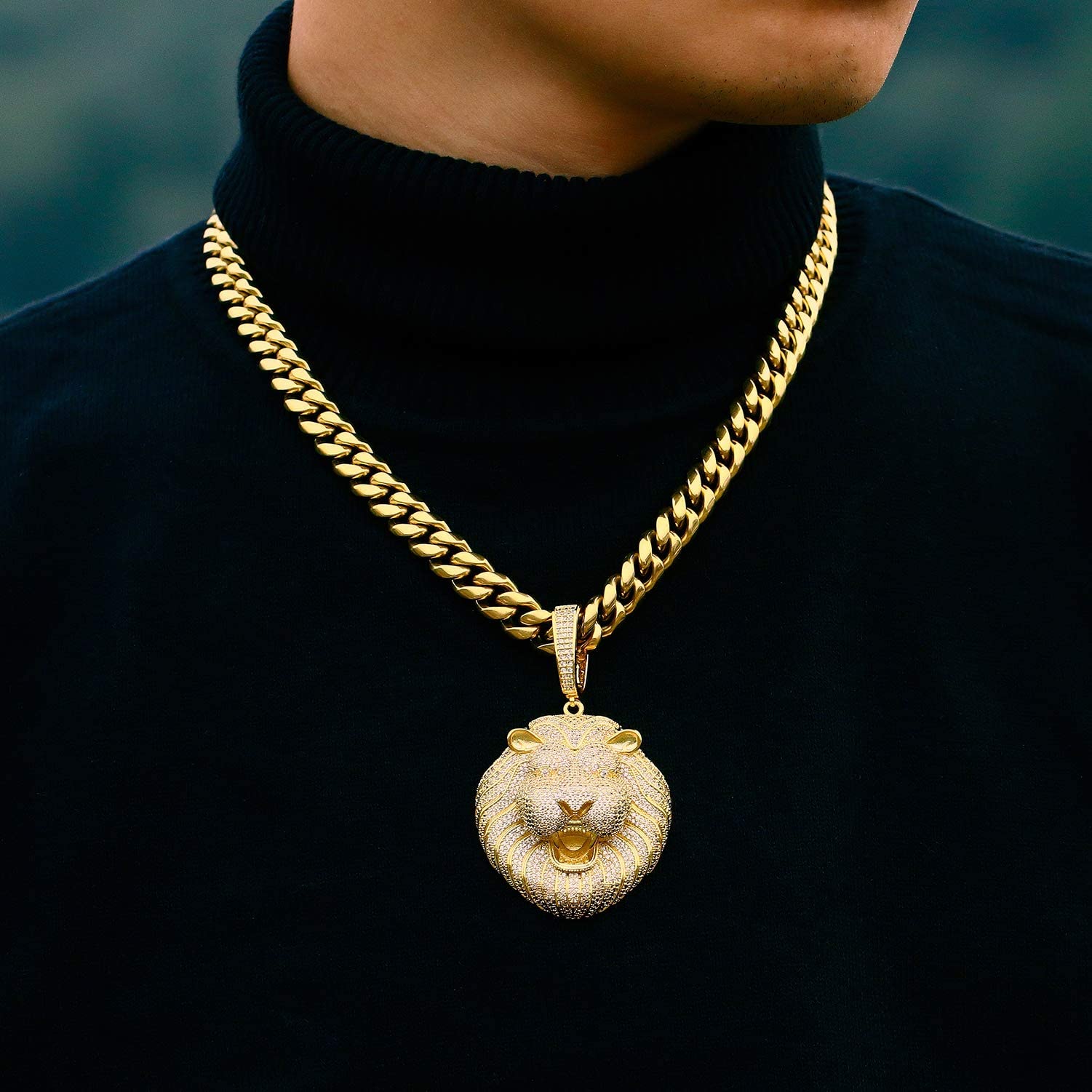 lion pendant necklace