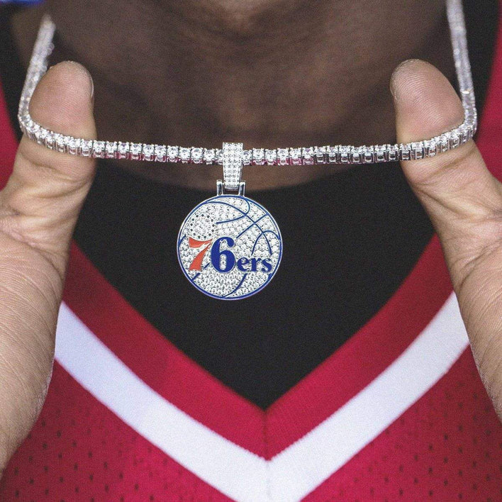 76ers necklace