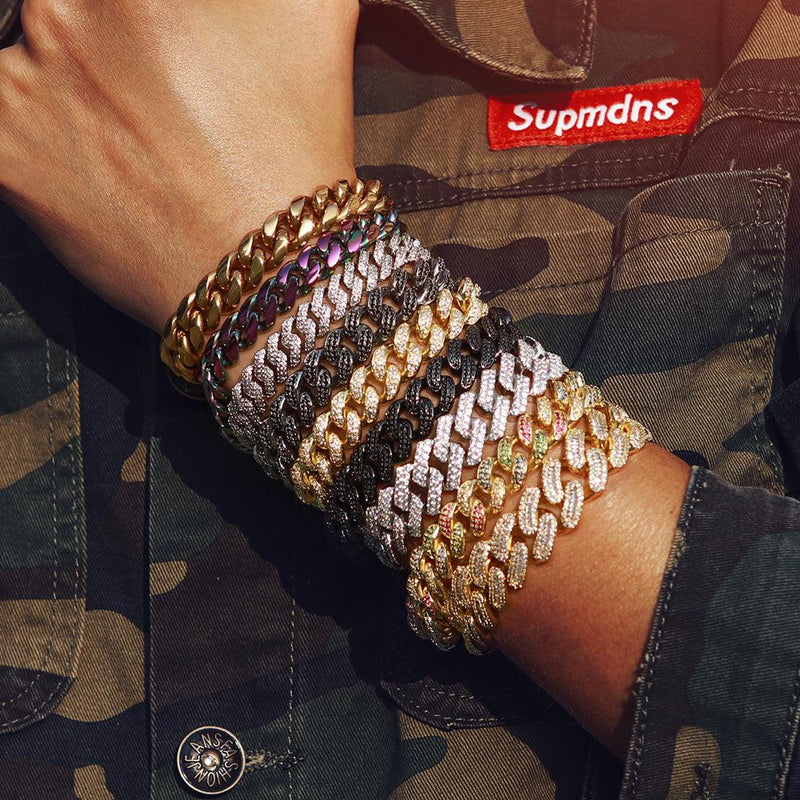 cuban chain bracelet gold