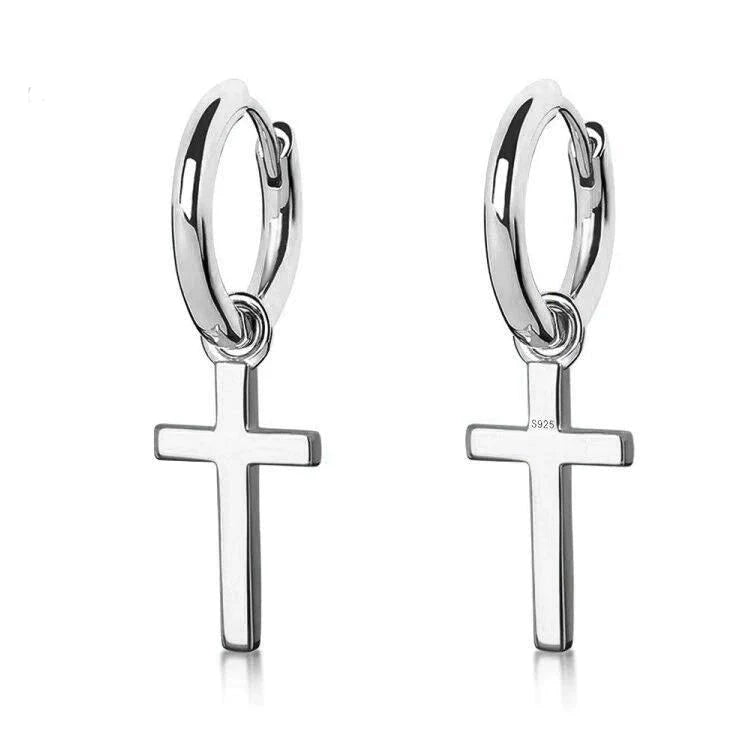 The Witty® - Sterling Silver Cross Earrings