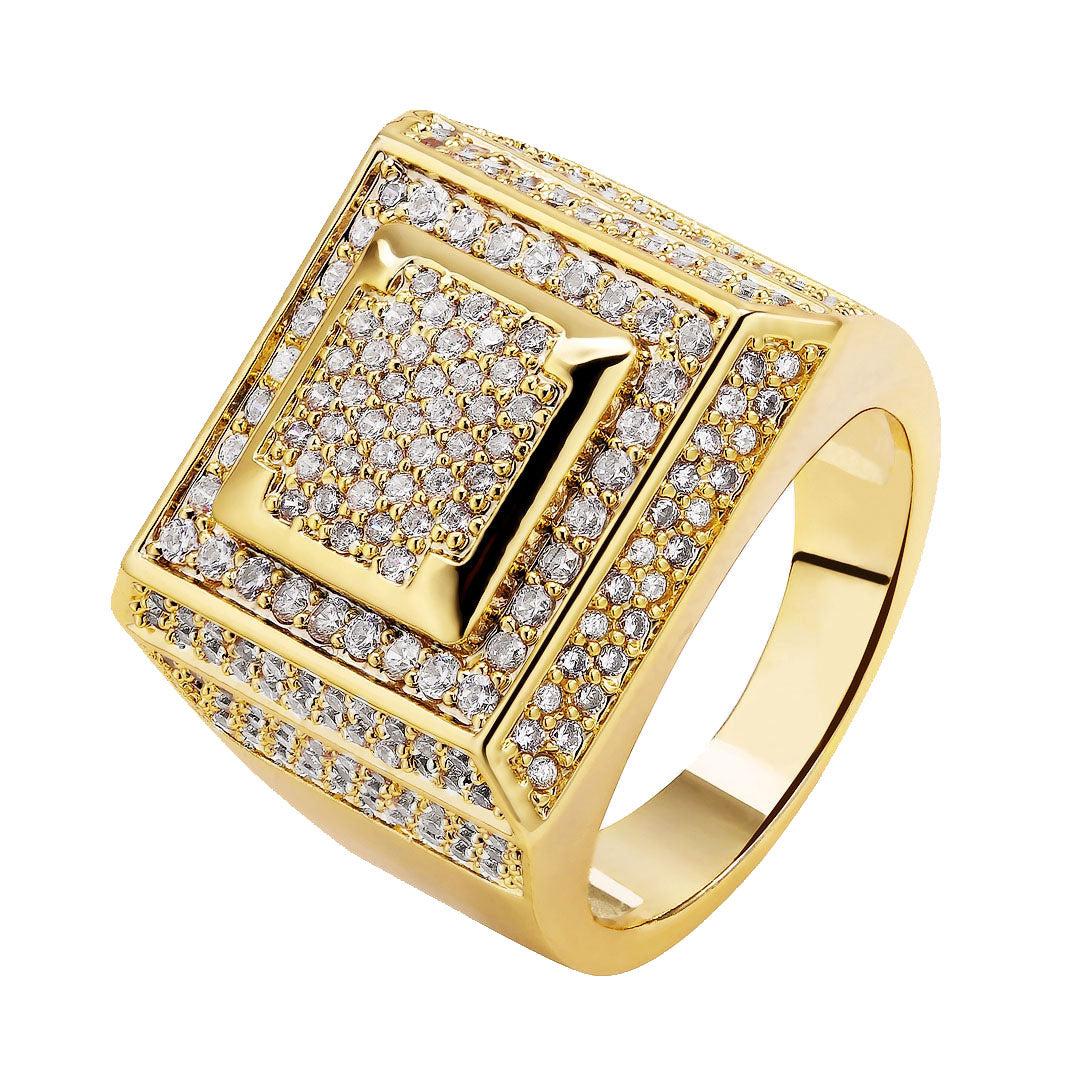 Vintage Square 14K Gold Ring